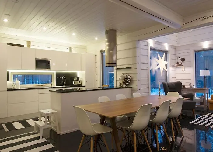 Villa Log-house At Resort. Pyhätunturi